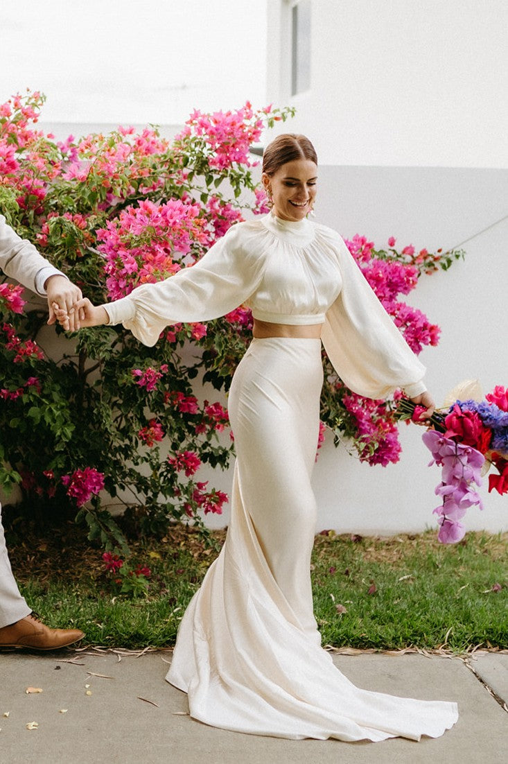 second dress for wedding reception long sleeve Second Look Wedding Dresses Chic & Fun Reception Dresses