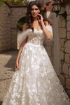 Off The Shoulder Lace Wedding Dresses ZW865