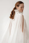 Luxury Wedding Cape Beadings Long Train