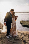 Nude Lining Lace Wedding Dresses Mermaid DW431