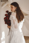 Outstanding Lace Wedding Dresses Puff Long Sleeve ZW090