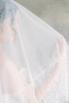 Bridal Veil Point Romantic Fingertip Lace Wedding Dotted Veils Without Comb DV026