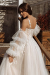 Dreamlike Tulle Sleeves For Wedding Detachable DG053