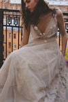 Floral Lace Embroidery Wedding Dresses Chic Abiti da Sposa ZW205