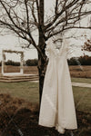 Dreamy Whimsical Wedding Dresses A Line Ruffles Trim Backless Noivas DW382