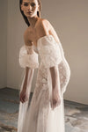 Detachable Balloon Sleeves With Long Tulle Wedding Accessories Chic DG206