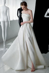 Simple Satin Wedding Dress Spring Style