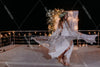 Flare Sleeve Lace Wedding Dresses Romantic Fashion Vestido De Noivas DW417