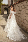 Off The Shoulder Lace Wedding Dresses ZW865