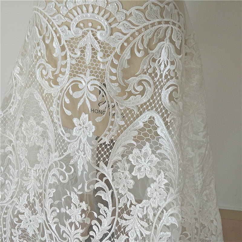 Lace Fabric Cloth Wedding Dress DIY Production Materials TANYA BRIDAL Lace Fabric Cloth Wedding Dress DIY Production Materials TANYA BRIDAL