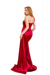 One Shoulder Long Mermaid Simple Modest Evening Dress