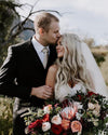 Sweetheart Long A Line Crystal Wedding Dress TB1421