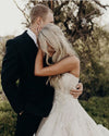 Sweetheart Long A Line Crystal Wedding Dress TB1421