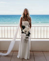 Mermaid Long Simple Wedding Dress Cutaway Waist Sexy Bridal Gown TB1406