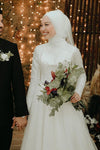 Muslim Wedding DressesLong Sleeves A Line Bridal Gown