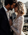 Bohemian Sparkly Sequined Luxury Wedding Dresses ZW209