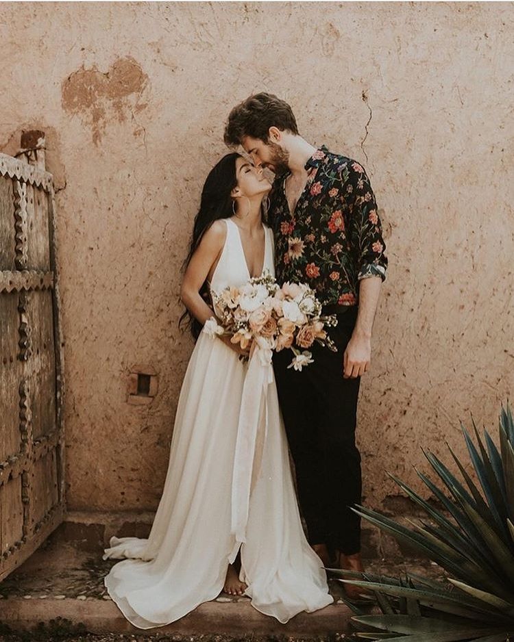 Chiffon Beach Engagement Registration Wedding Dress TB1391 – TANYA BRIDAL Chiffon Beach Engagement Registration Wedding Dress TB1391 – TANYA BRIDAL