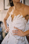 Unique Lace A Line Wedding Dresses Beauty Vestido De Noivas ZW346