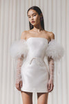 Puff Tulle Long Detachable Wedding Sleeves Chic DG199