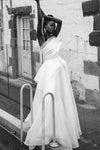Special Tulle A Line Wedding Dresses Tired Skirt ZW801