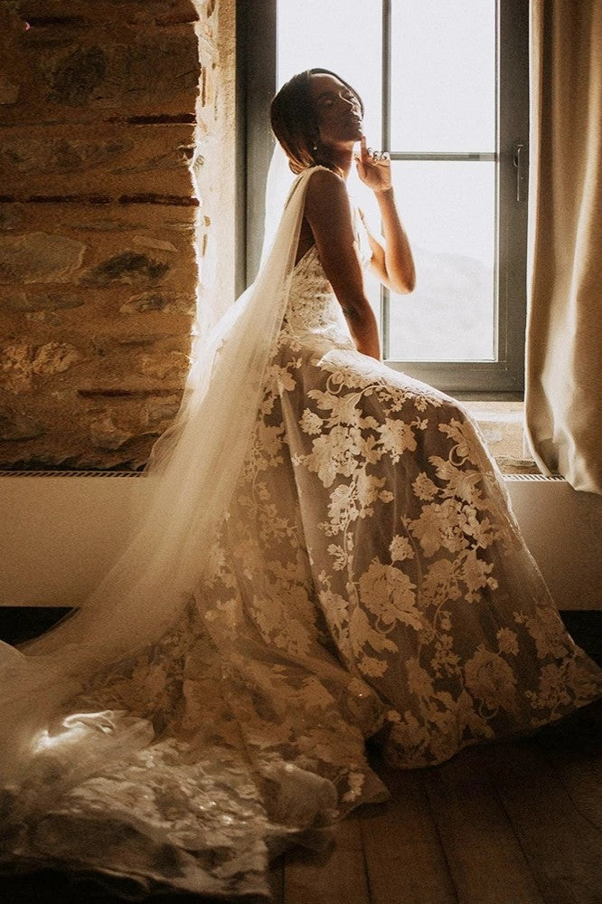 A-Line Lace Wedding Dresses Romantic Dreamy Bridal Gowns Chic ZW870 TANYA BRIDAL A-Line Lace Wedding Dresses Romantic Dreamy Bridal Gowns Chic ZW870 TANYA BRIDAL