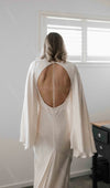 Boho Simple Flare Sleeve Backless Bridal Gowns Charming Noivas DW568