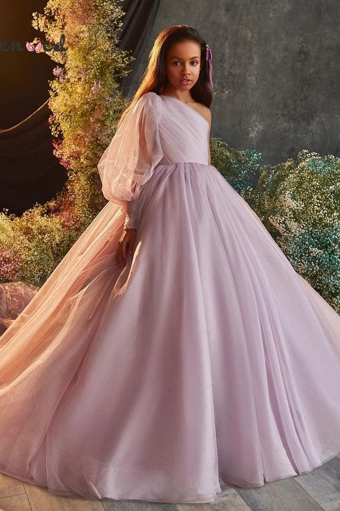 Kids Layers Flower Girl Dresses Hi-Low Princess