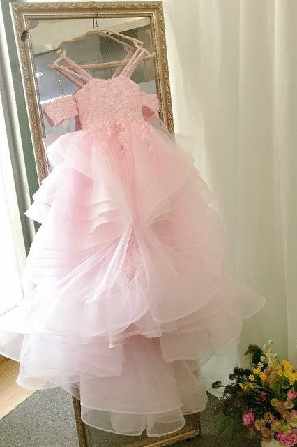 Puffy Flower Girl Dresses Off The Shoulder