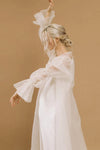 Long Jacket Puff Sleeves Detachable Wedding Cap Shawls Chic DJ160