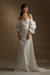 Romantic Satin Big Bow Tie For Wedding Dress DG189