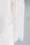 Bridal Veil Point Romantic Fingertip Lace Wedding Dotted Veils Without Comb DV026