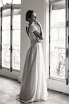 Cap Sleeve O-Neck Wedding Dresses Lace Backless Boho Noivas ZW804