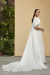 Bridal Outfit Open Front See-Through Wedding Long Cape Chic DJ150