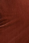 English Rose Velvet Long Bridesmaid Dress Strapless Straight