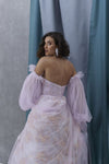 Detachable Tulle Sleeves Cuffed With Simple Tie Billowing DG202