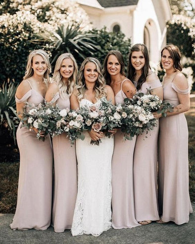 Off The Shoulder Mermaid Bridesmaid Dress