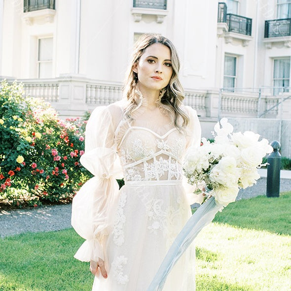 New Arrival Elegant Puff Sleeves Wedding Jackets Accessories DQG1243