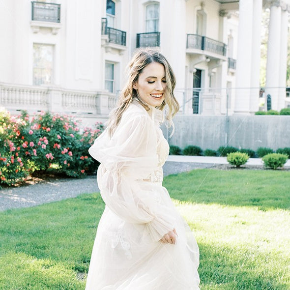 New Arrival Elegant Puff Sleeves Wedding Jackets Accessories DQG1243