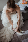 Tiered Ruffles A Line Sweety Wedding Bridal Dress