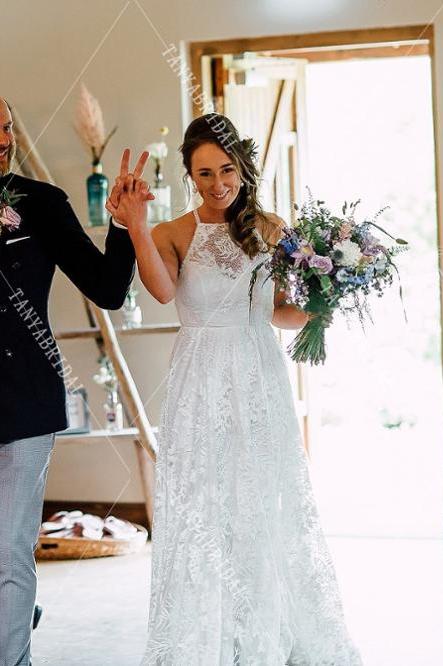 A Line Lace Bohemian Wedding Gowns Boho Noivas Chic DW365 TANYA BRIDAL A Line Lace Bohemian Wedding Gowns Boho Noivas Chic DW365 TANYA BRIDAL