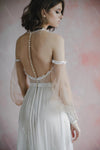 Emboridery Wedding Bridal Gowns detachable lantern Sleeve Engement Noivas DW487