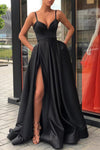 A-line Long Prom Dress with Pockets TB1355