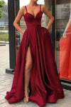 A-line Long Prom Dress with Pockets TB1355