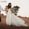 wedding Dresses A Line Tulle Romantic Vestido De Noivas DW220
