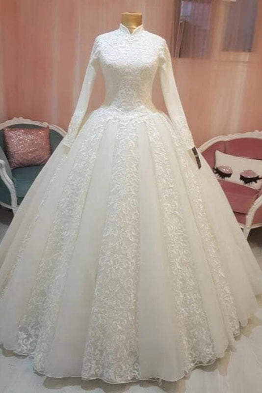 Arabic Bridal Gown Islamic Muslim Wedding Dress – TANYA BRIDAL