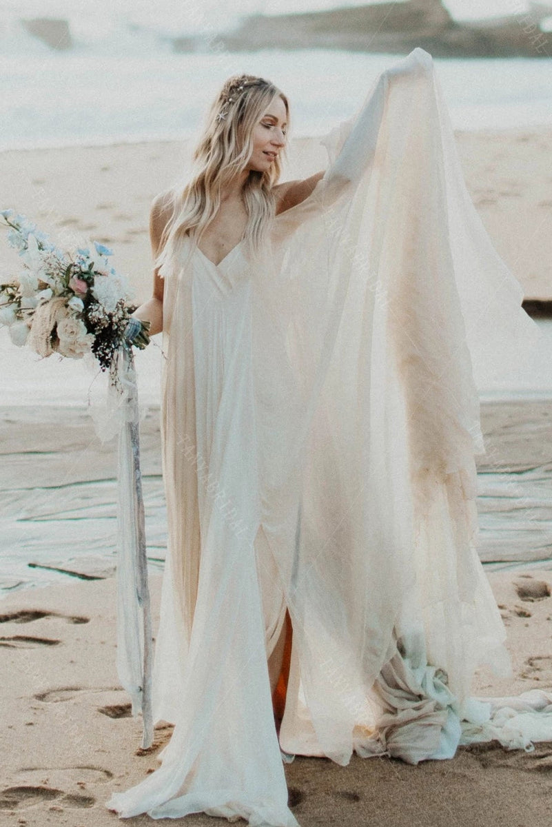 bohemian free spirit wedding dresses Wing Free Spirited Simple Charming Wedding Dresses DW610 TANYA BRIDAL