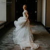 Flower Lace Emboridery Elegant Bridal Gowns  DW436