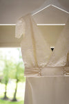 Cape Sleeve Lace Wedding Dresses Boho Vestido de Noivas ZW497