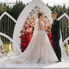 Champagne lining Wedding Dresses Sparkly Beaded Bridal Gowns Sweep Train A Line Vestido de Noivas DW229