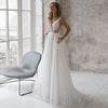 Charming A-Line V-Neck Wedding Dresses
